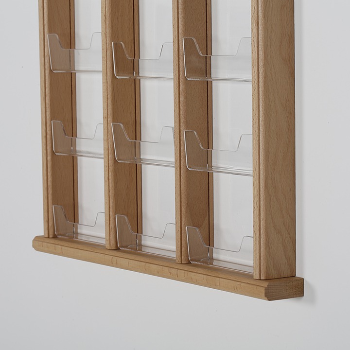 Wall Mount Wooden Card Holder MT Displays