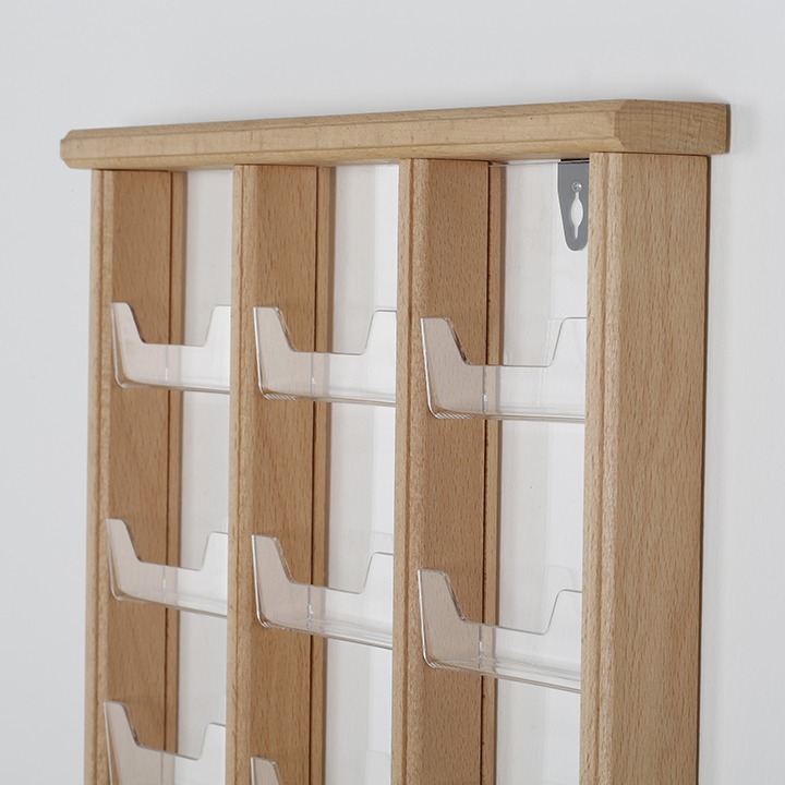 Wall Mount Wooden Card Holder MT Displays