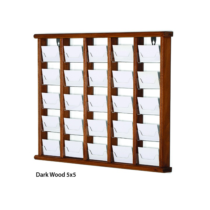Wall Mount Wooden Card Holder MT Displays