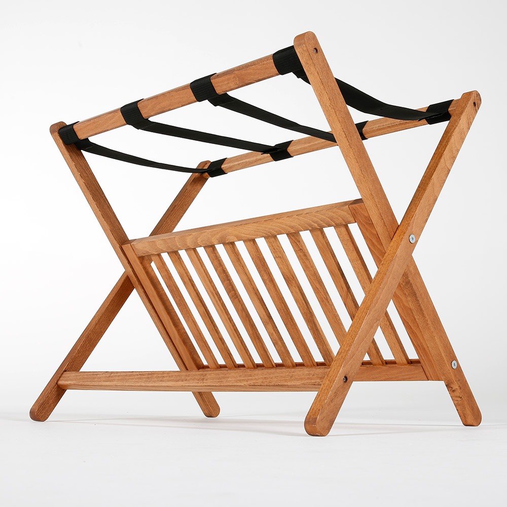 Wood Folding Luggage Rack MT Displays